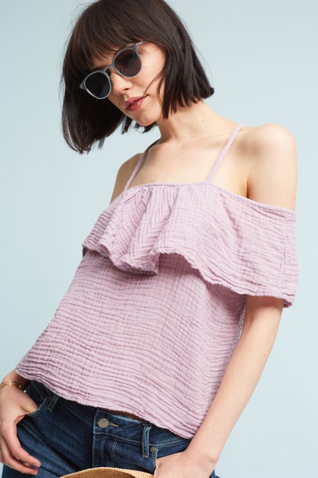 Michael Stars Textured Open-Shoulder Top #2
