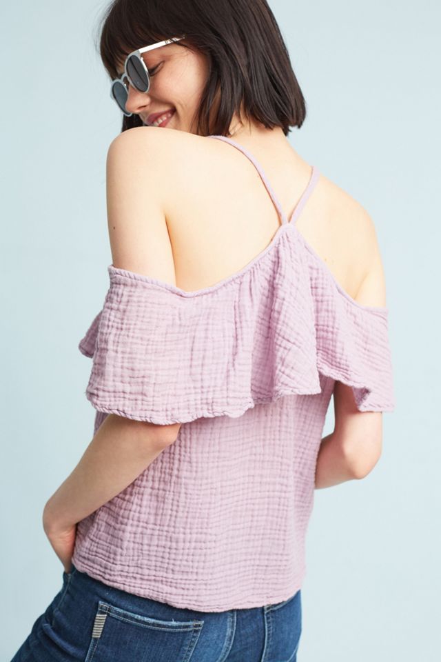 Michael Stars Textured Open-Shoulder Top #3