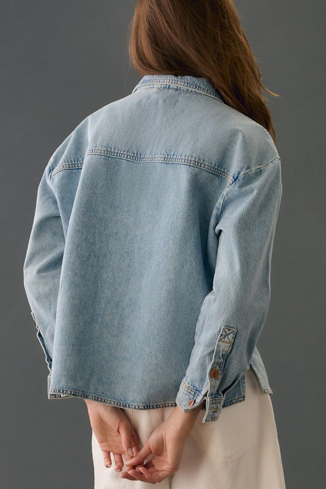 The Becca Regenerative Cotton Denim Popover Shirt by Pilcro #2