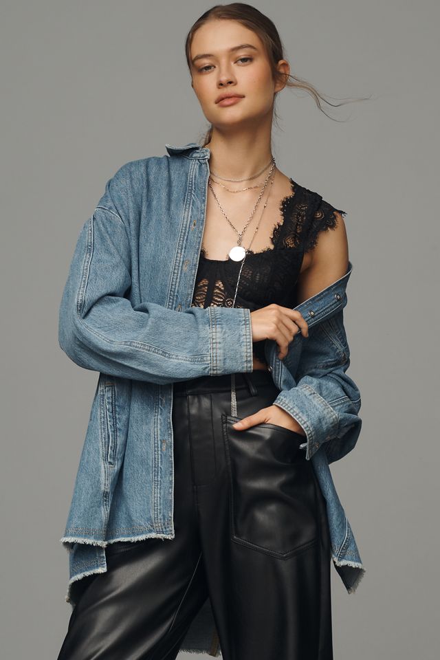 Pilcro Long-Sleeve Denim Chore Shirt #2