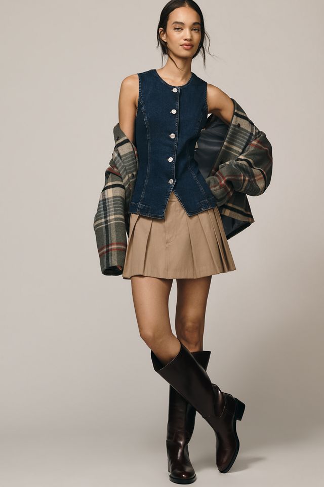 Gilet di jeans girocollo Maeve #2