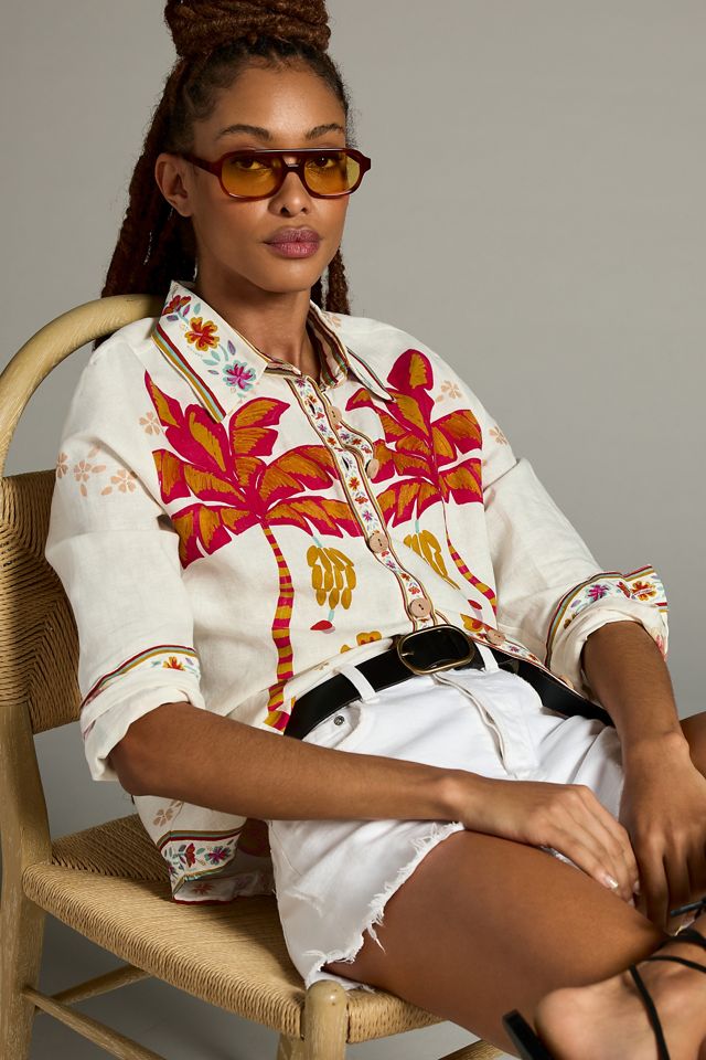 Farm Rio x Anthropologie Classic Buttondown Shirt | Anthropologie