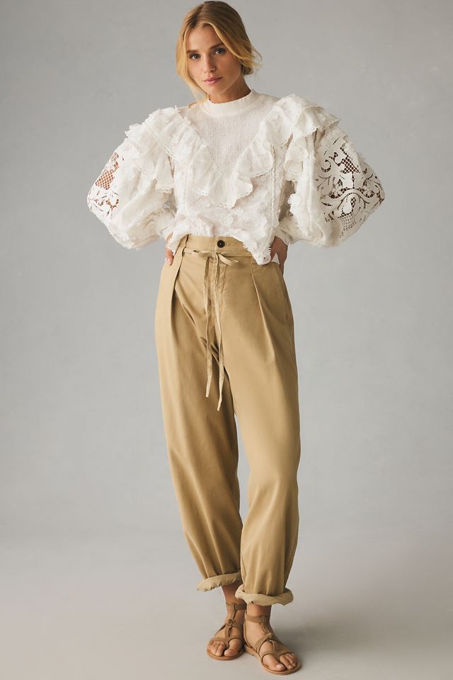 Farm Rio Smocked Yoke 3D Flower Blouse #3