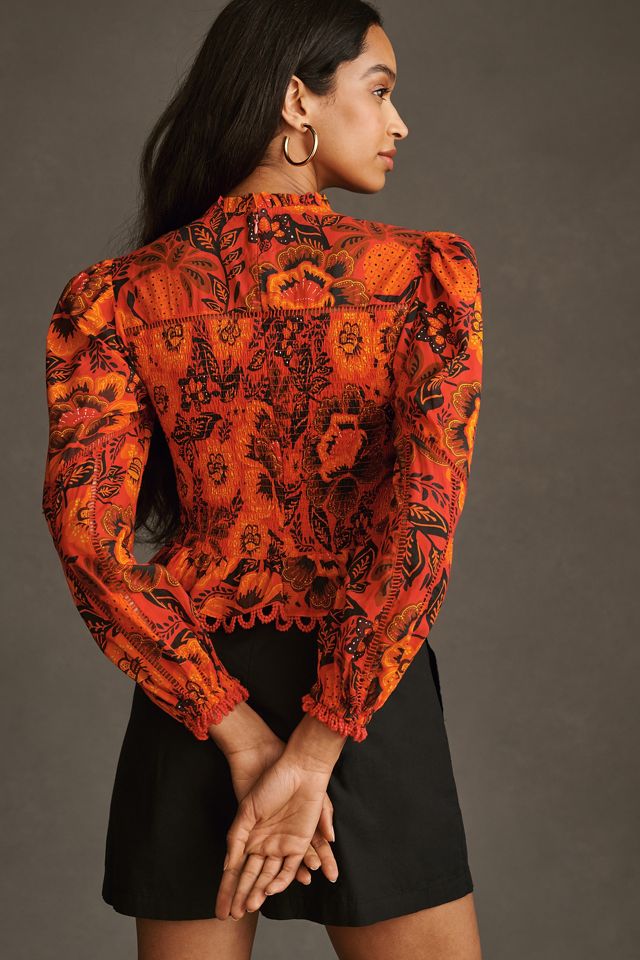 Farm Rio Garden Bloom Blouse #1