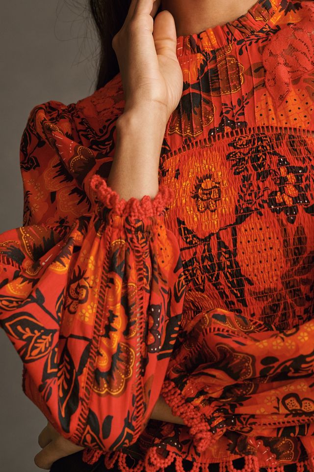Farm Rio Garden Bloom Blouse #2