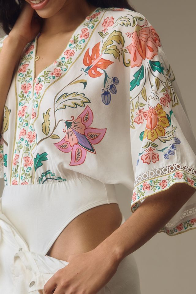 Farm Rio Insects Floral Bodysuit #1
