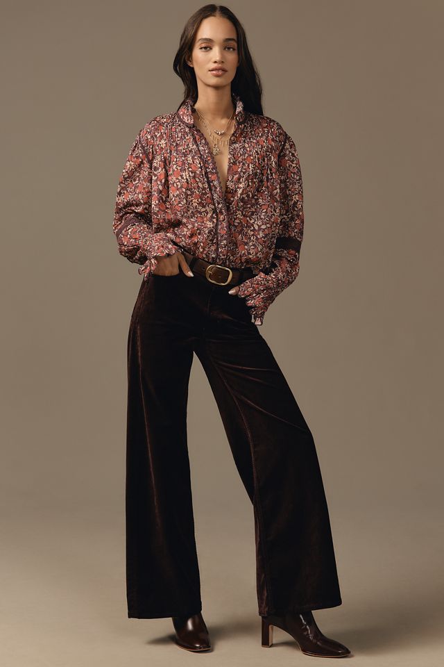 Farm Rio Chelsea Garden Long-Sleeve Blouse | Anthropologie