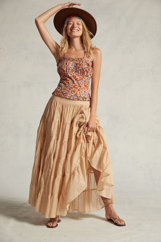 Ruffled Floral Tank #2