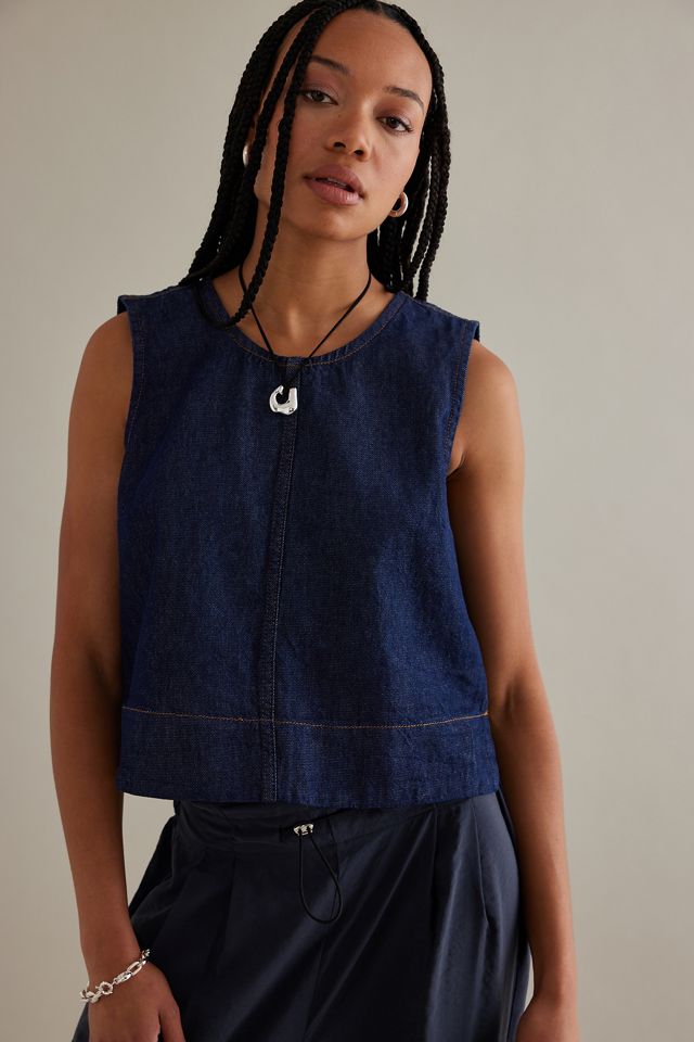 Pilcro Denim Shell Tank #1