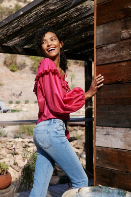 Priscilla Ruffled Blouse | Anthropologie