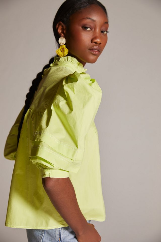 Hunter Bell NYC Puff-Sleeve Blouse #2