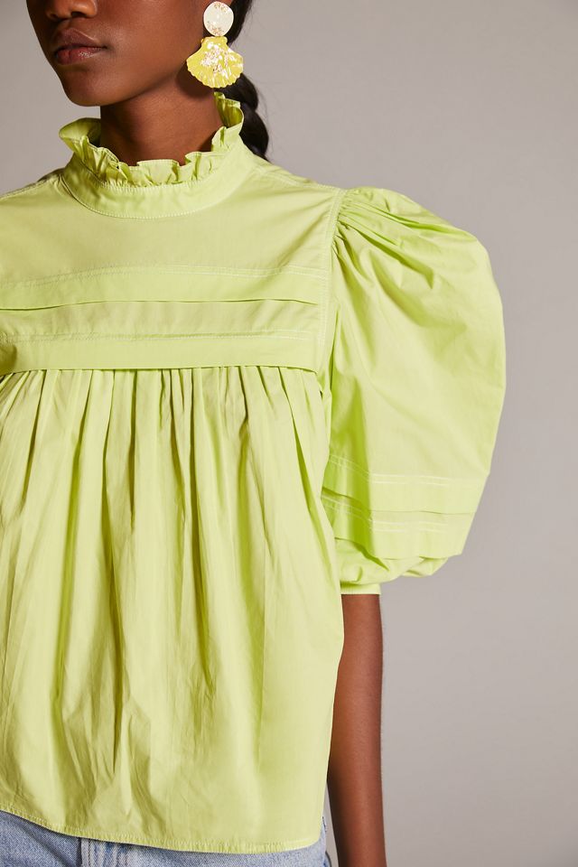 Hunter Bell NYC Puff-Sleeve Blouse #4