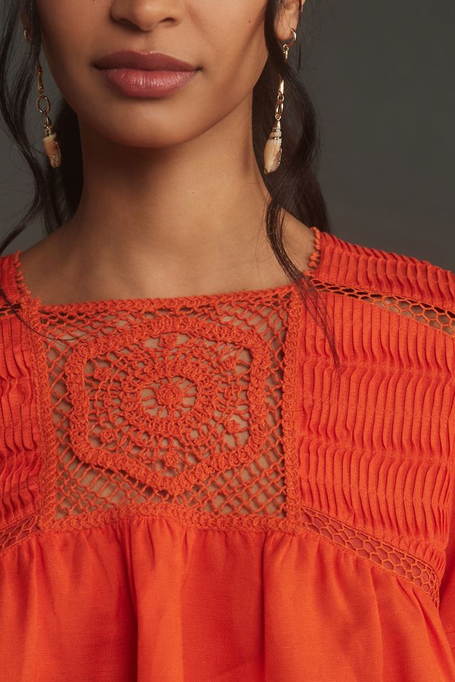 Hunter Bell Celine Linen Top #2