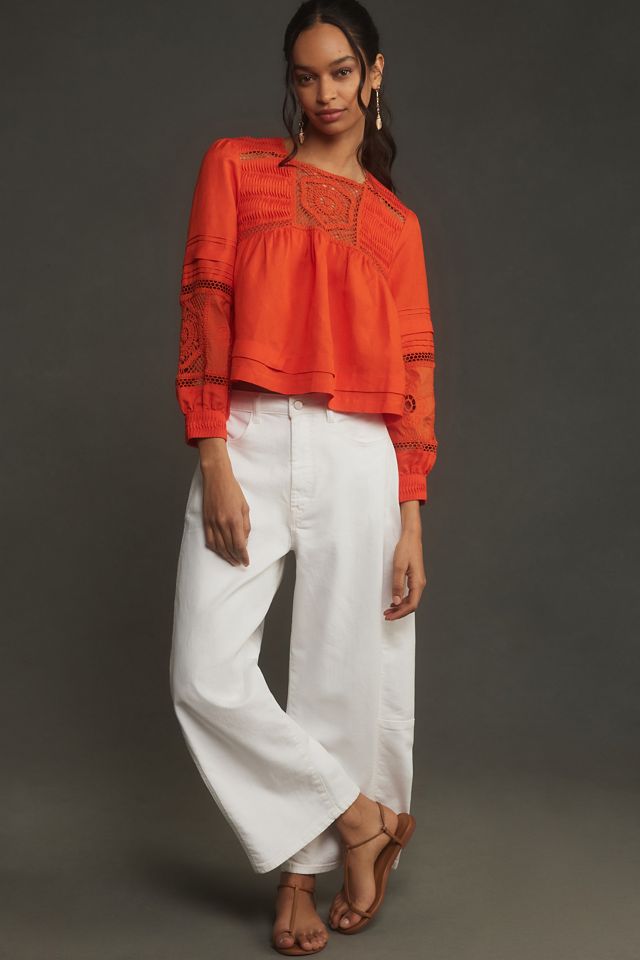 Hunter Bell Celine Linen Top #3
