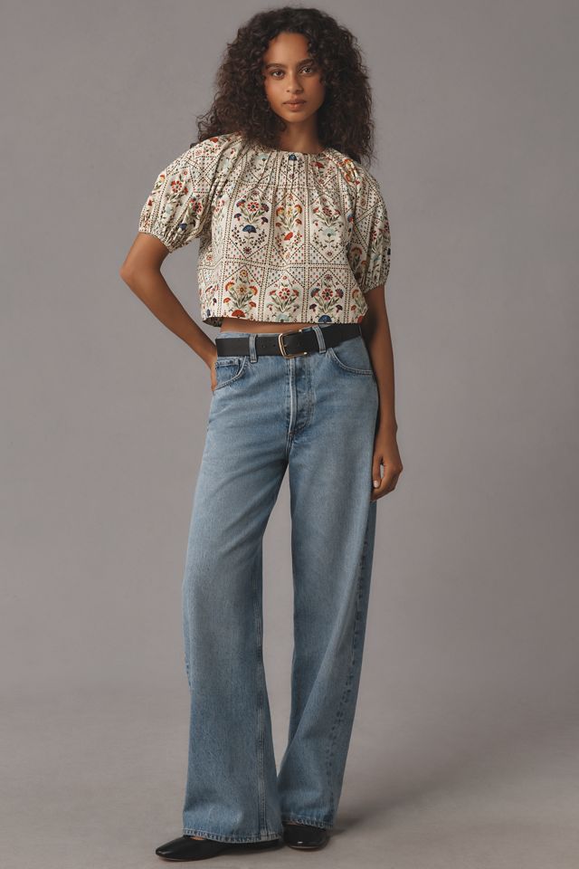 Hunter Bell Claudia Puff-Sleeve Top #2