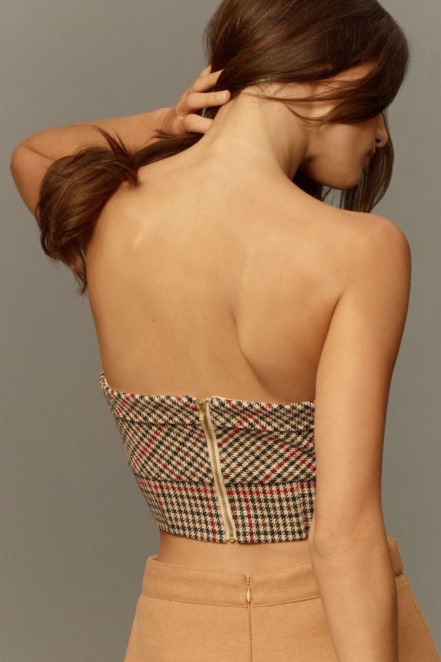 Hunter Bell Scottie Bustier Cropped Strapless Top #1
