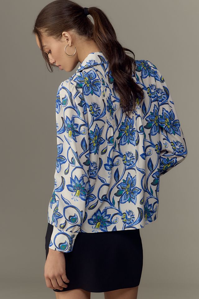Hunter Bell James Linen Blend Blouse #1