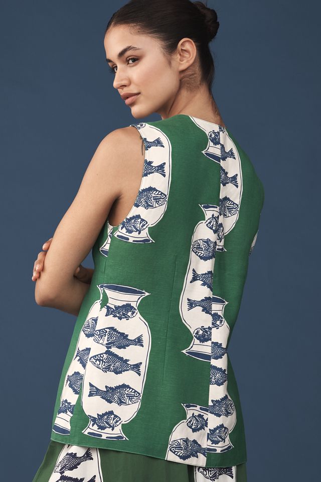 Hunter Bell Lachlyn Linen Blend Vest #1