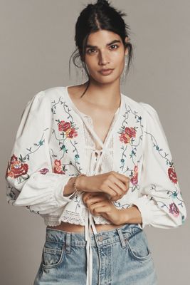 Hunter Bell Kaite Front-Tie Top