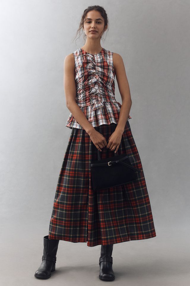 Hunter Bell Sleeveless Ruffle Peplum Top #2