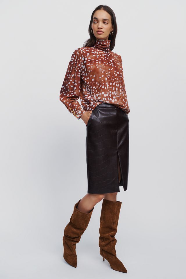 Hunter Bell Ellerie High Mock Neck Blouse #2