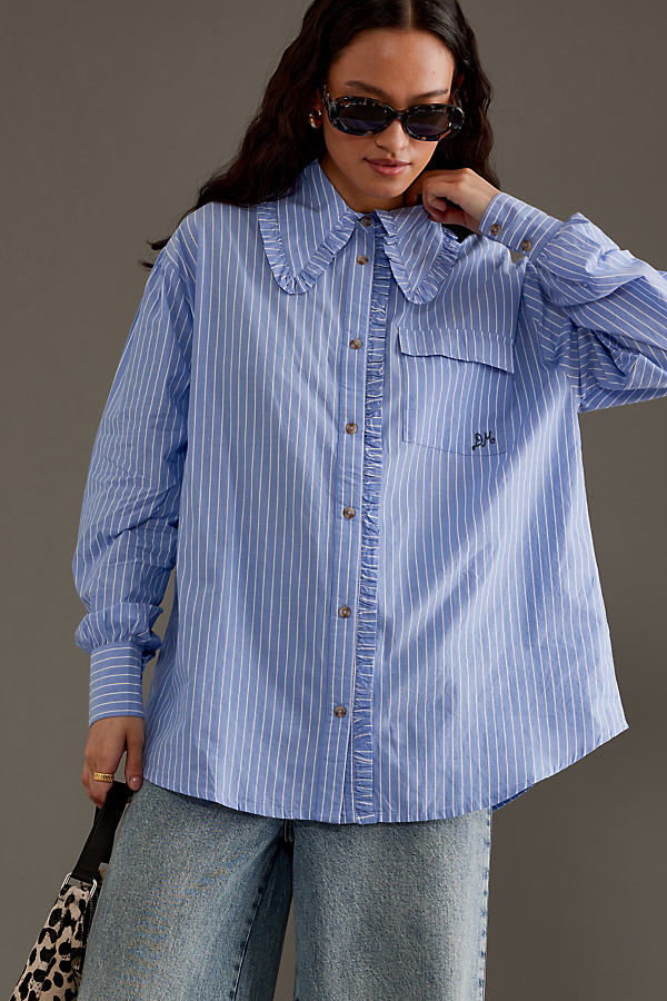 Damson Madder Kendall Long-Sleeve Ruffle Shirt
