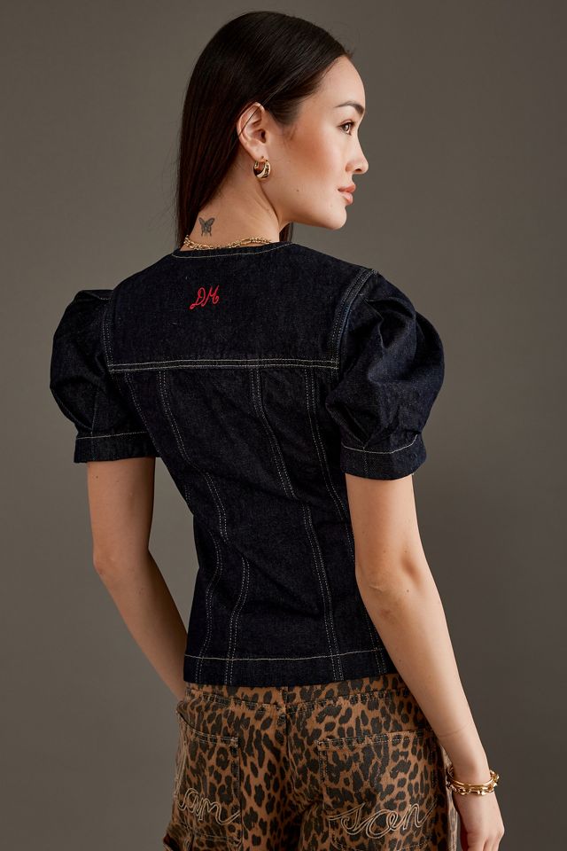 PLEATED SLEEVE TOP-MADDER