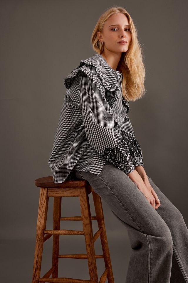 Damson Madder Lois Double-Collar Blouse #4