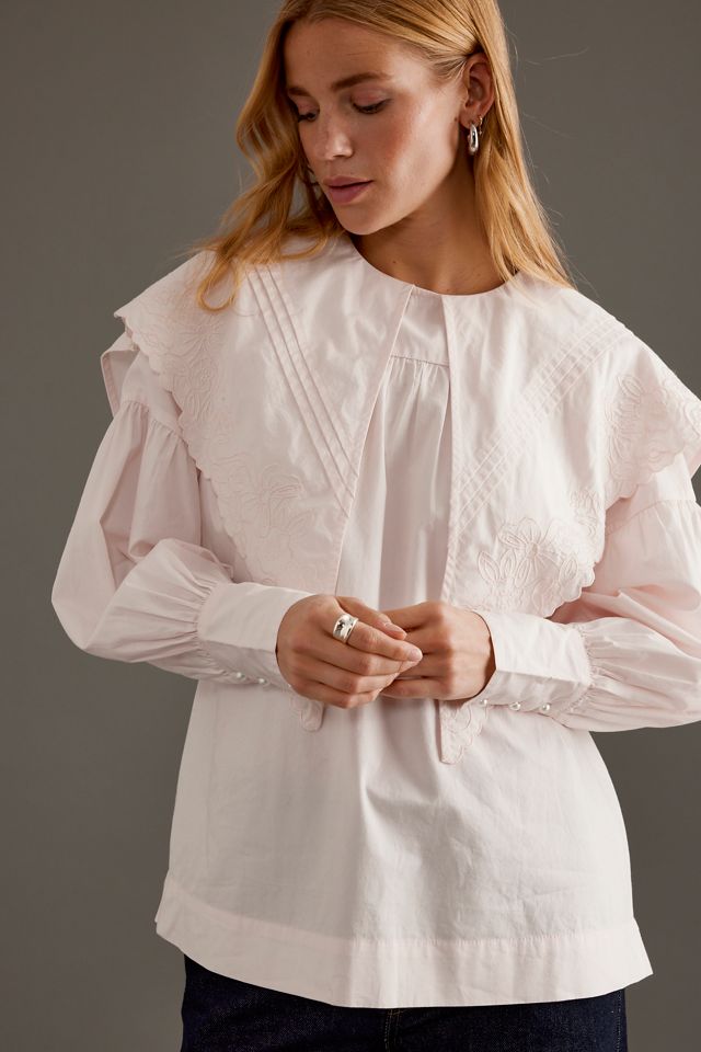 DAMSON MADDER ダムソンマダー / CANDY BLOUSE Damson Madder Candy Blouse | Anthropologie UK