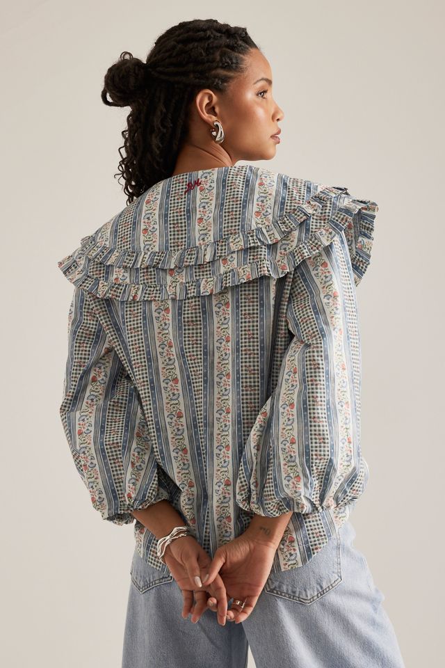 Blusa Damson Madder Lois con Cuello Doble #5