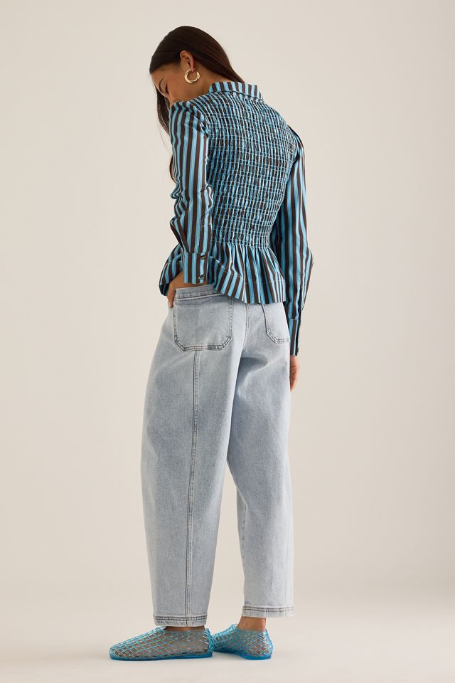 Damson Madder Hazel Shirred Shirt | Anthropologie UK