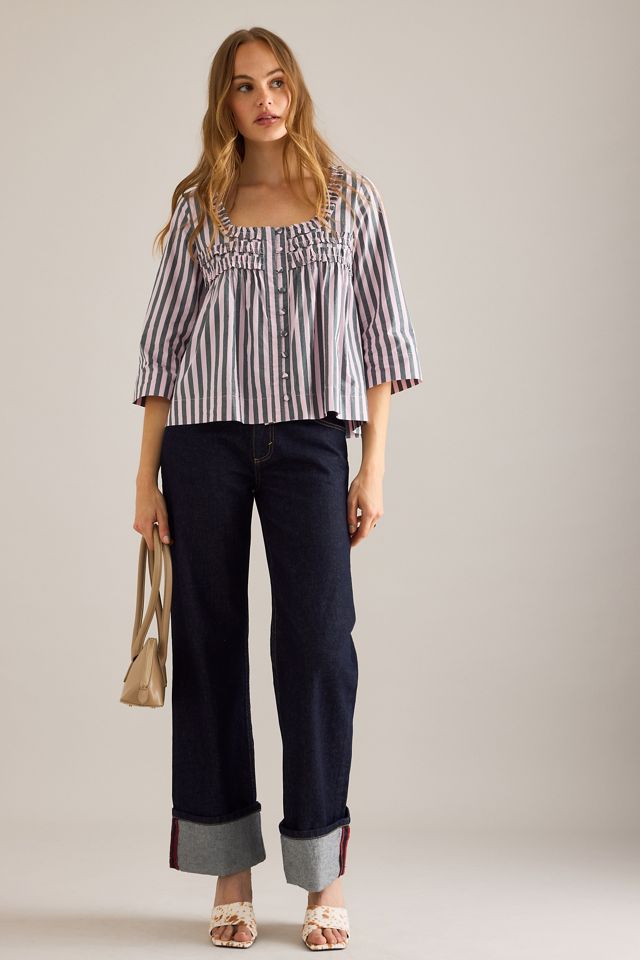 Camicetta a righe Leilani Damson Madder #2