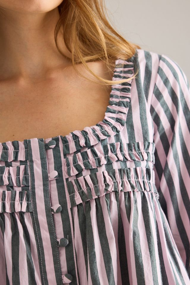 Camicetta a righe Leilani Damson Madder #5