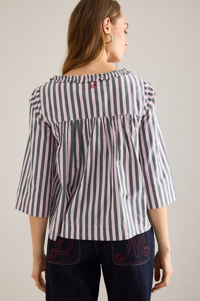 Camicetta a righe Leilani Damson Madder #1