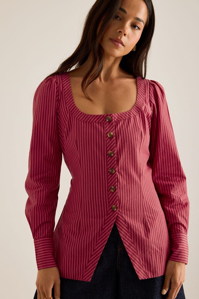 Damson Madder Clare Square-Neck Blouse #4