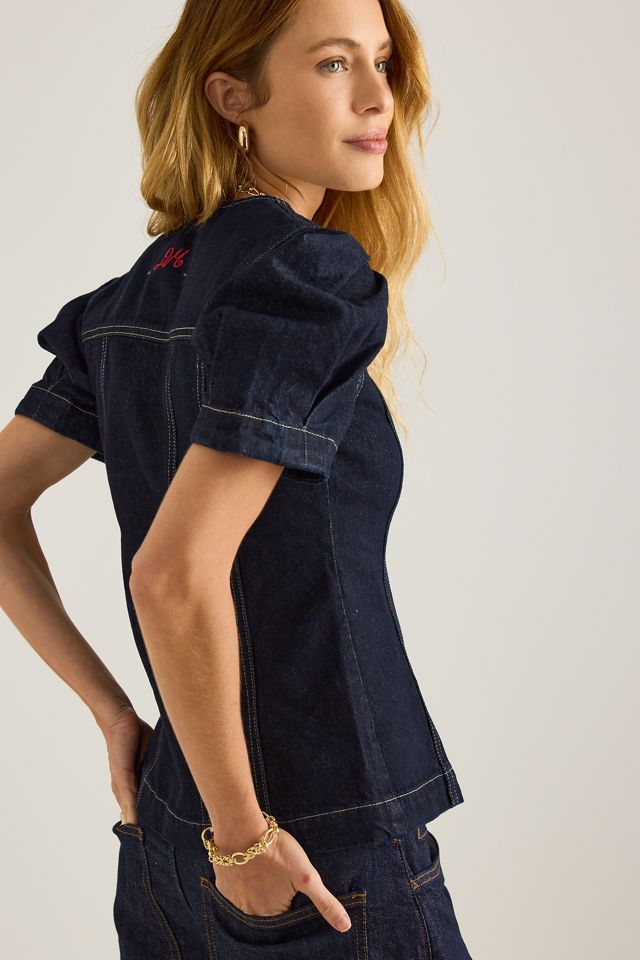 Damson Madder Shell Denim Top #1