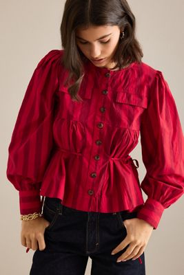 Blusa de Rayas Charlize Damson Madder