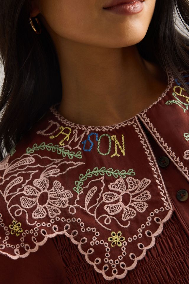 Damson Madder Fern Embroidered Blouse #5