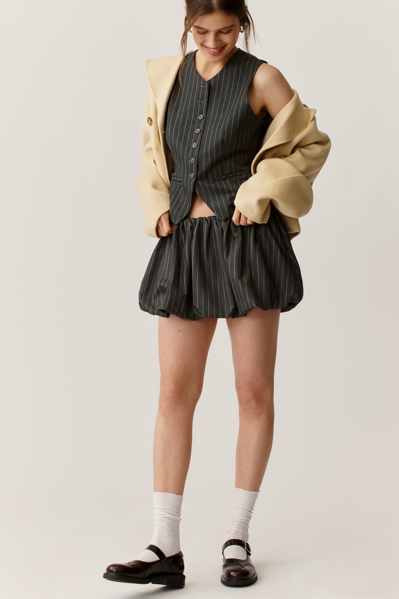 NIA Reseda Pinstripe Vest