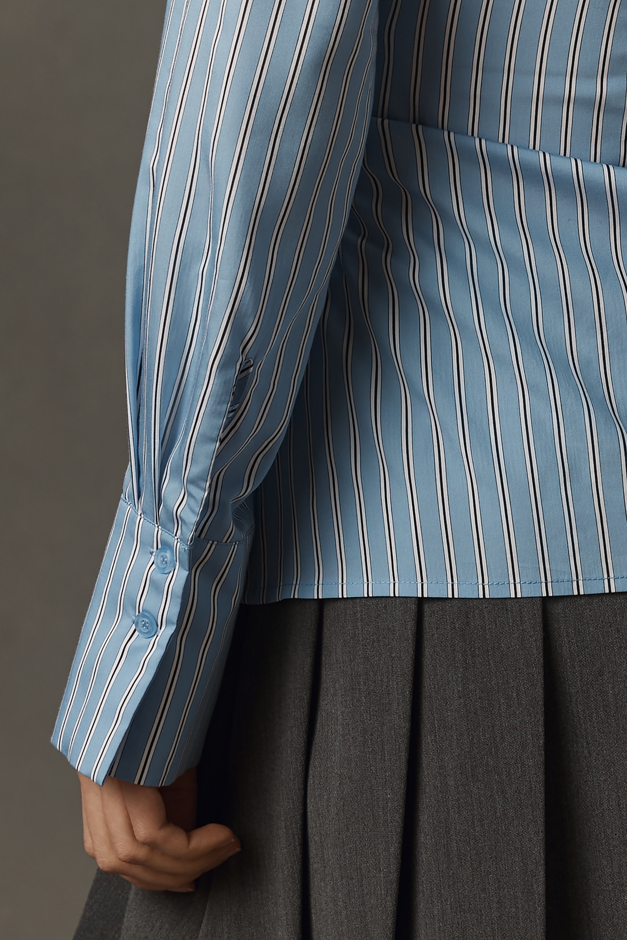 Nia Eliska Long-Sleeve Wrap Shirt