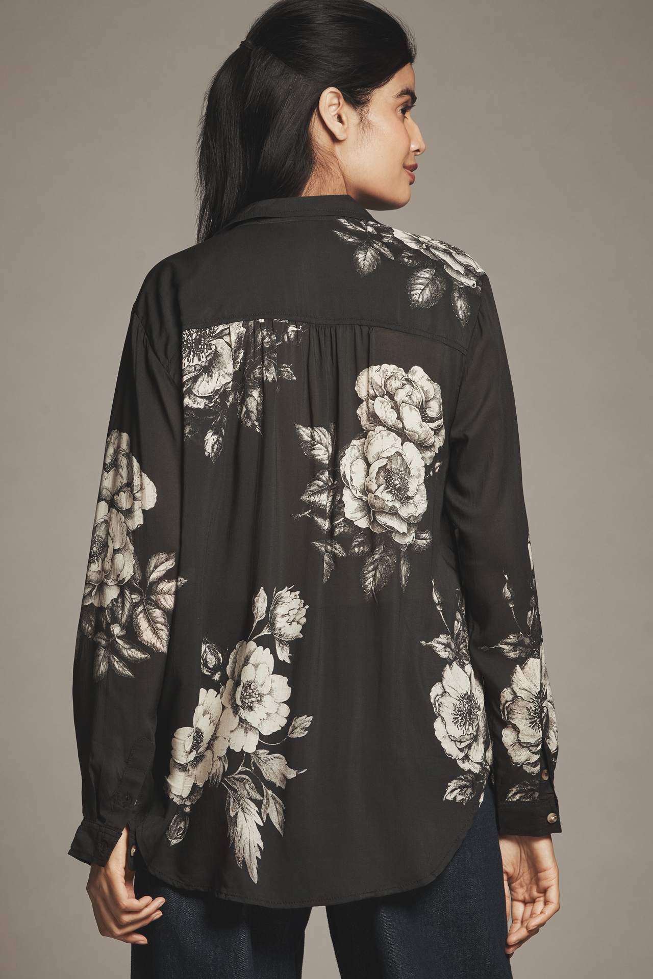 The Romy Relaxed Buttondown Shirt by Pilcro