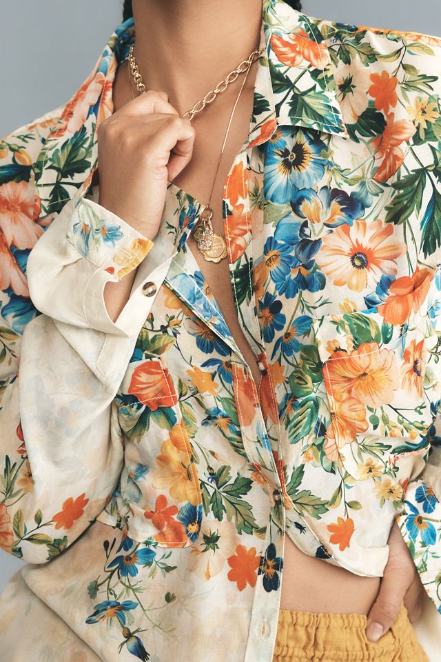 The Romy Relaxed Buttondown Shirt by Pilcro #6