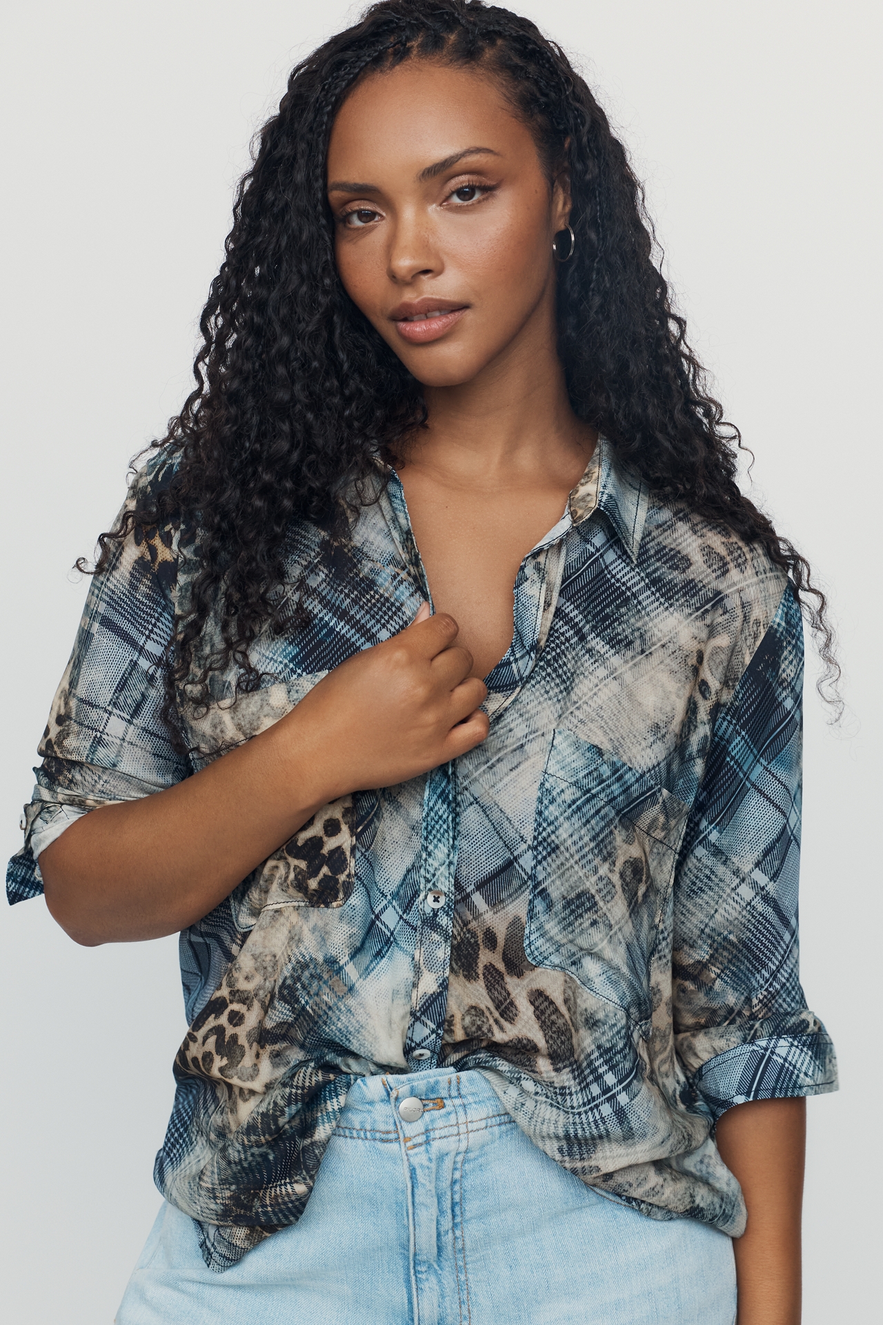 Romy Relaxed Buttondown Shirt by Pilcro