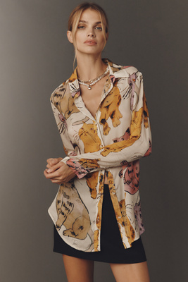 Pilcro The Romy Relaxed Shirt In Multi