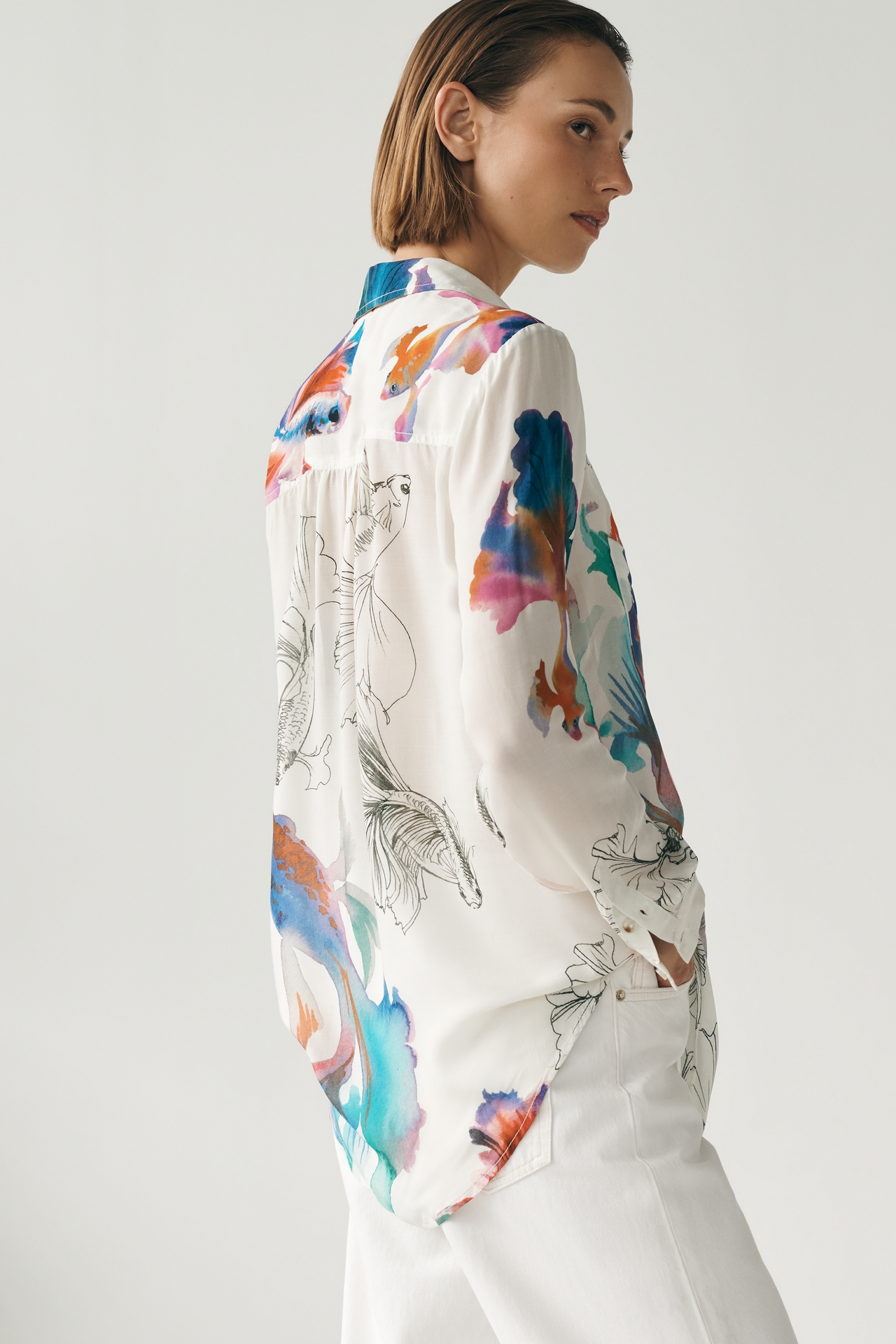 Romy Relaxed Buttondown Shirt by Pilcro