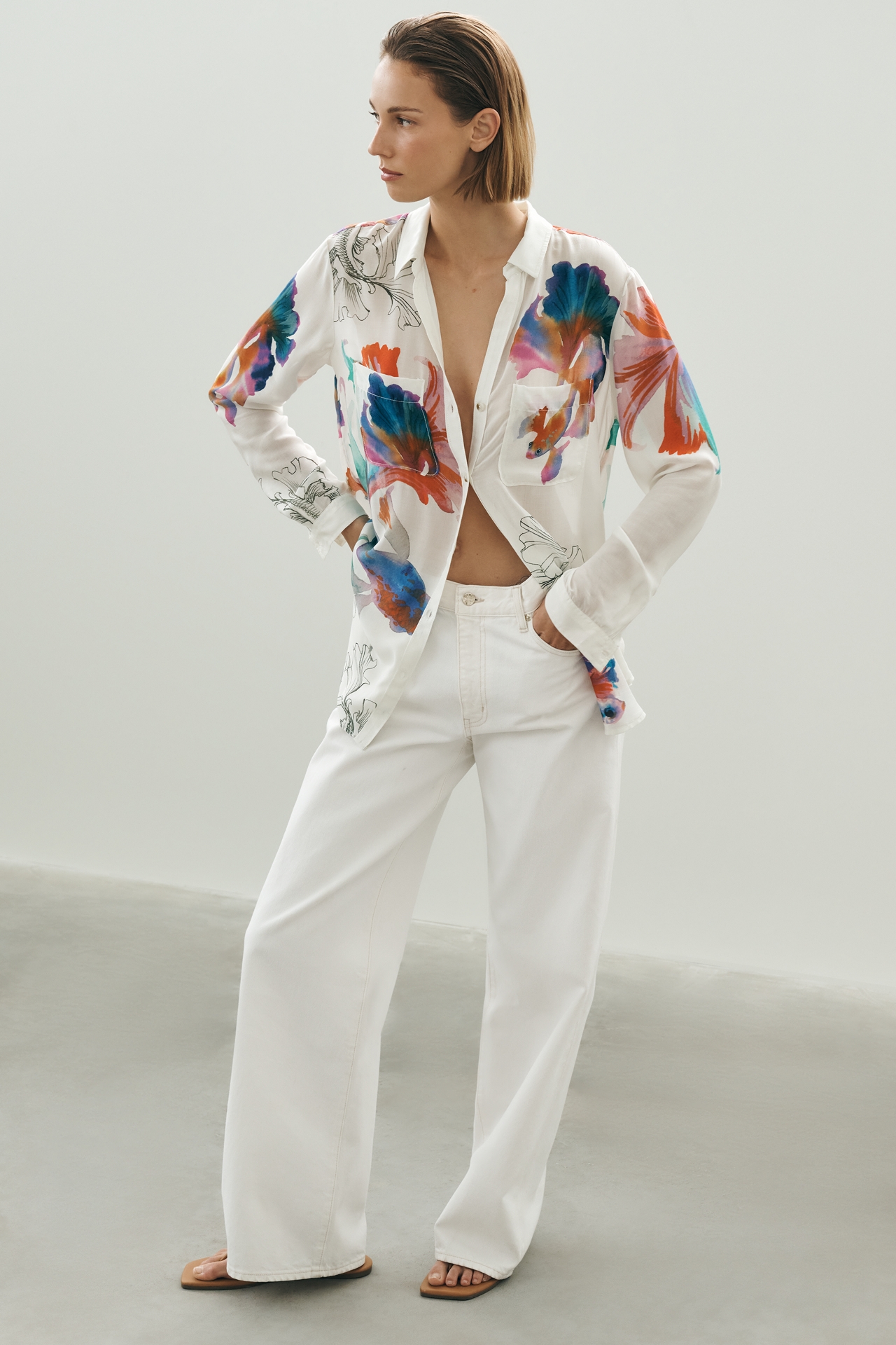 Romy Relaxed Buttondown Shirt by Pilcro