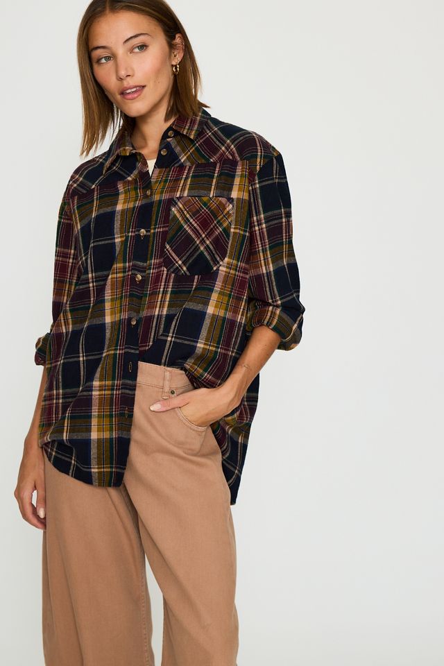 Camisa de Cuadros de Manga Larga 100% Algodón By Anthropologie #3