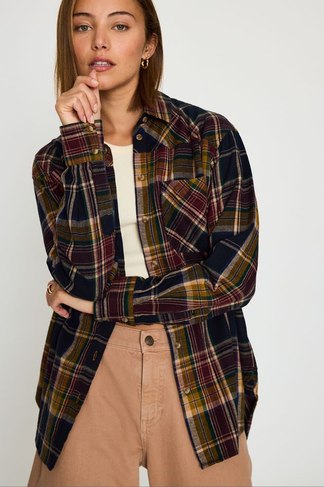 Camisa de Cuadros de Manga Larga 100% Algodón By Anthropologie #4