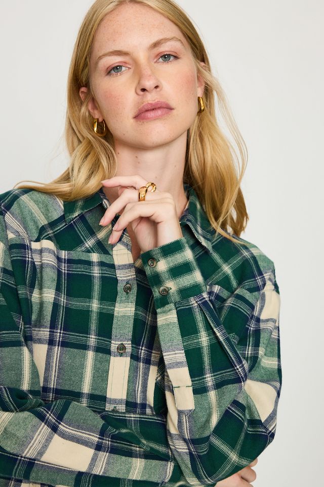 By Anthropologie Camicia a Quadri in 100% Cotone a Maniche Lunghe #2
