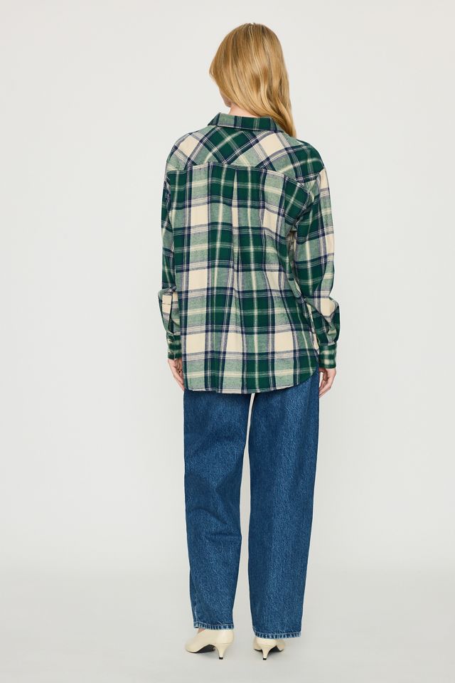 By Anthropologie Camicia a Quadri in 100% Cotone a Maniche Lunghe #5